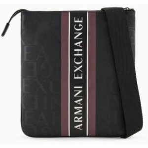 Borsello nero a tracolla con logo lettering Armani Exchange